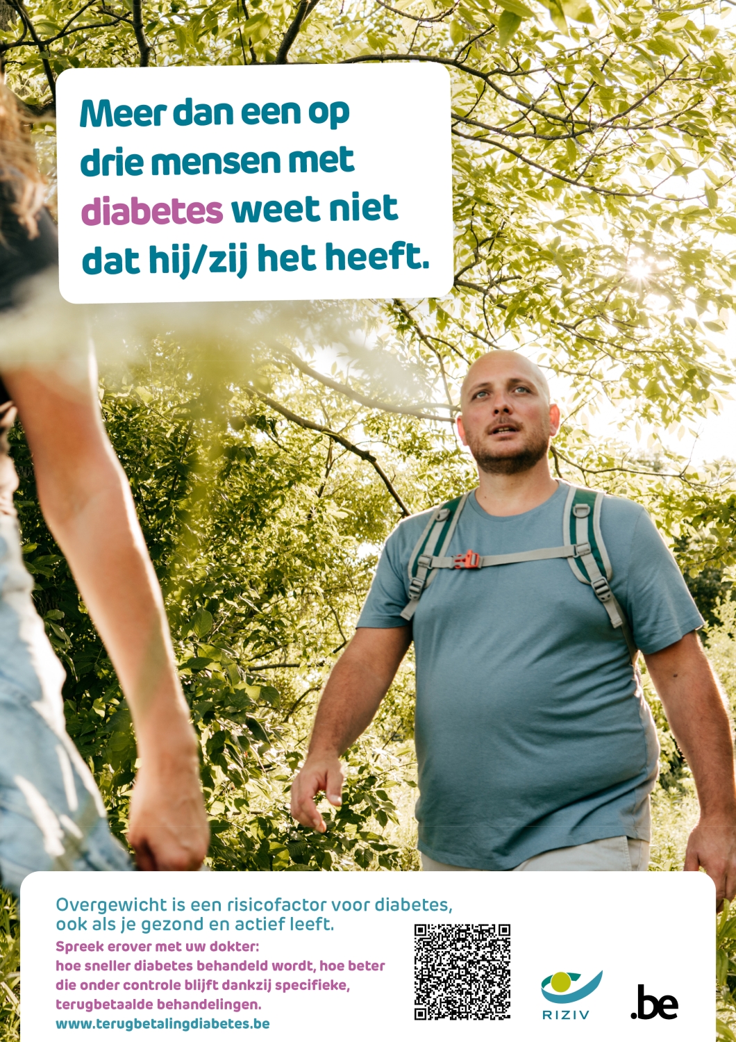 Meer dan 1 op 3 mensen met diabetes weet niet dat hij/zij het heeft